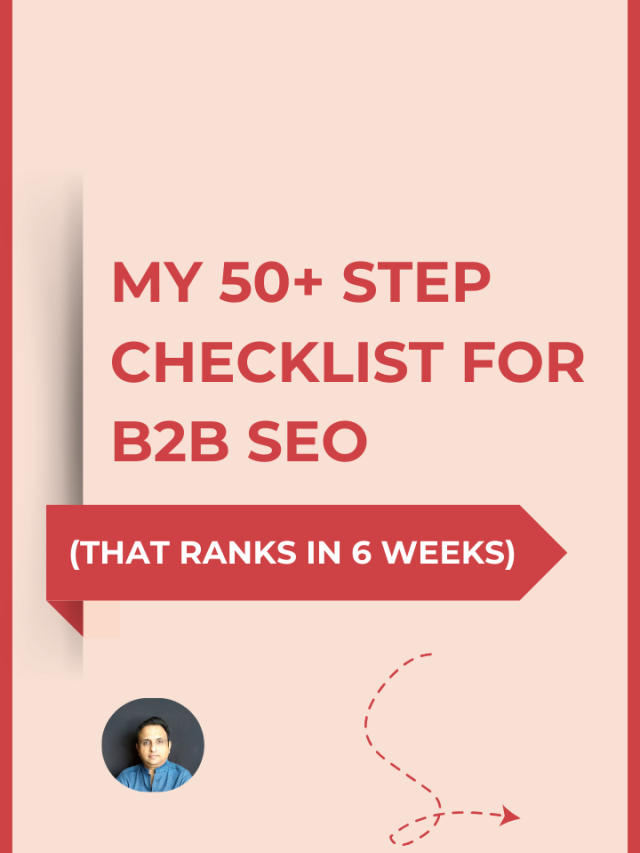 50+ Step Checklist for B2B SEO